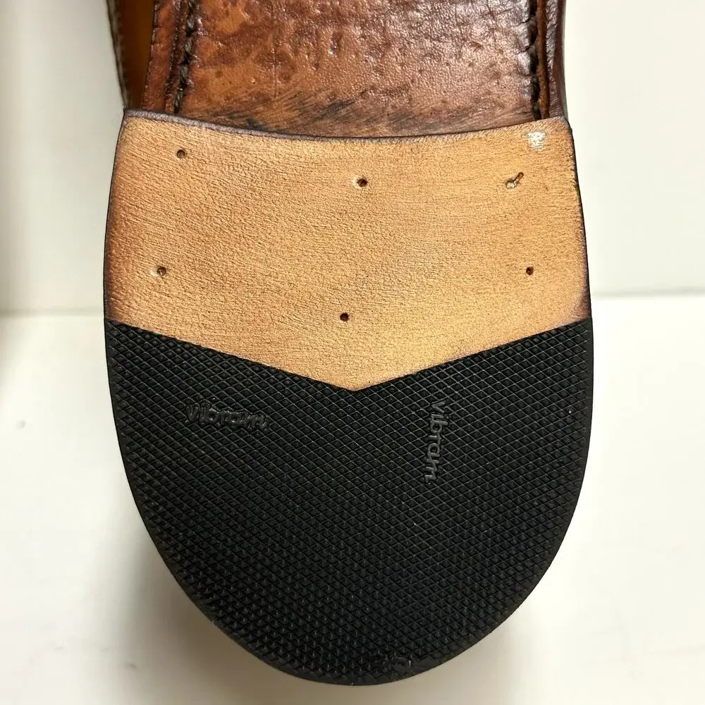 NEW HEELS Allen Edmonds x Ralph Lauren Brown Longwing Wingtip Made in USA 11.5